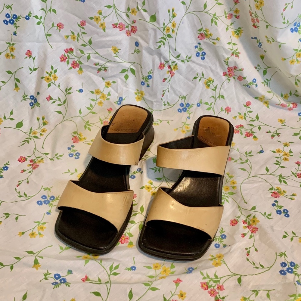 Vintage Leather mule sandals